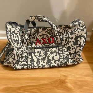 Alpha Chi Omega Duffle Bag - Paisley Pattern